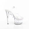 Pleaser - ADORE708PHRS Ankle strap sandal - White/Transparent Product image